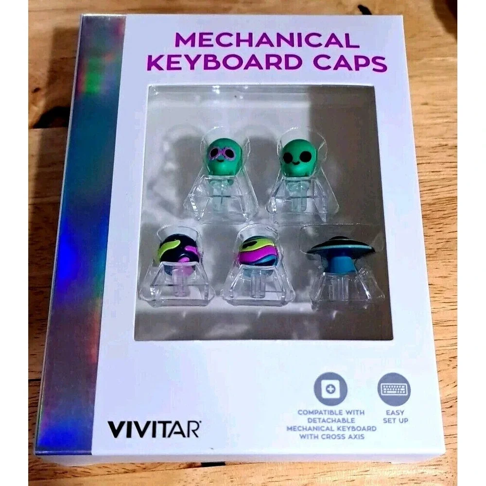 Alien-Themed Vivitar Mechanical Keyboard Caps Set Easy‎ Setup